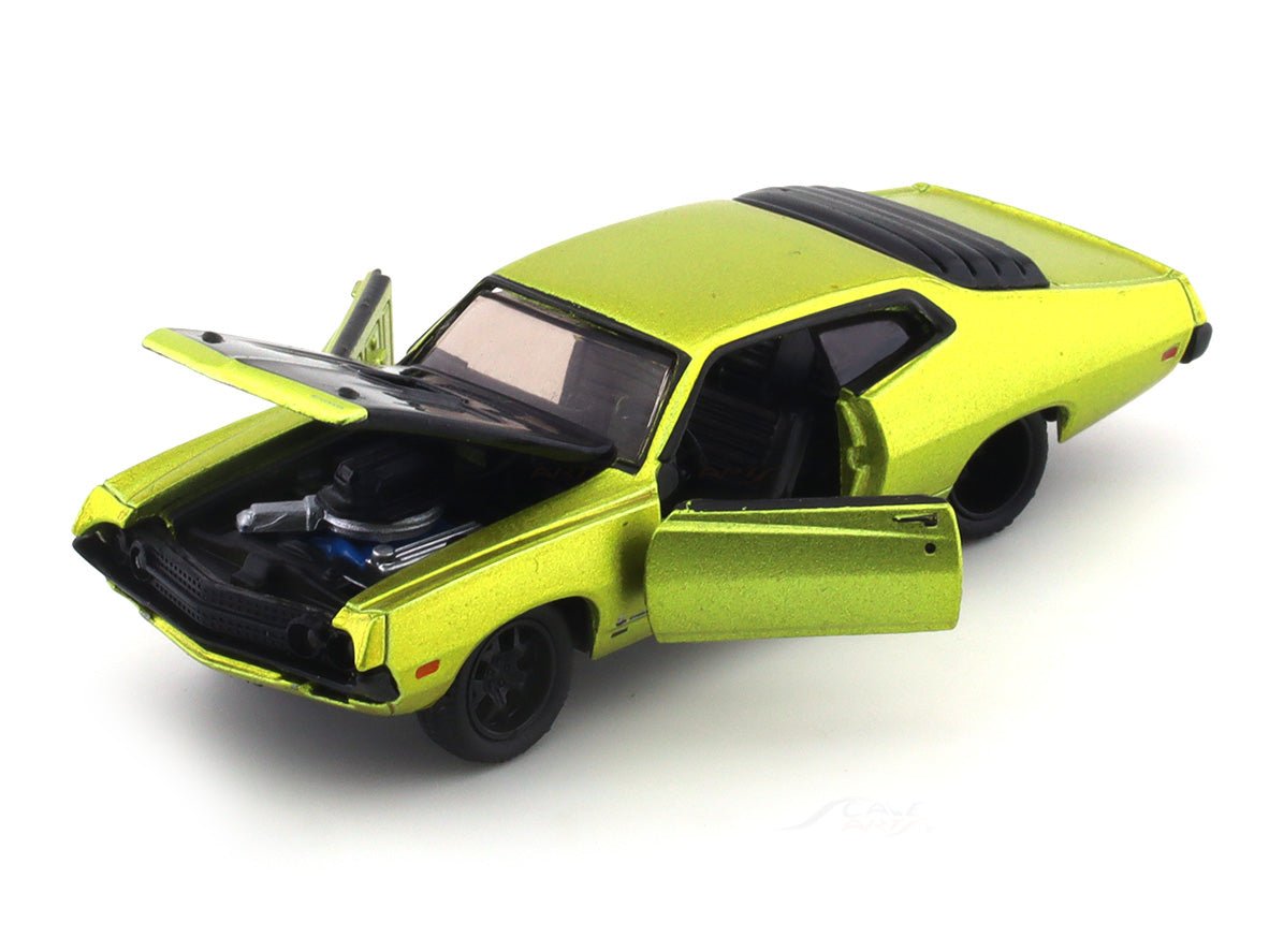 1970 Ford Torino Cobra green 1:64 M2 Machines diecast scale model collectible