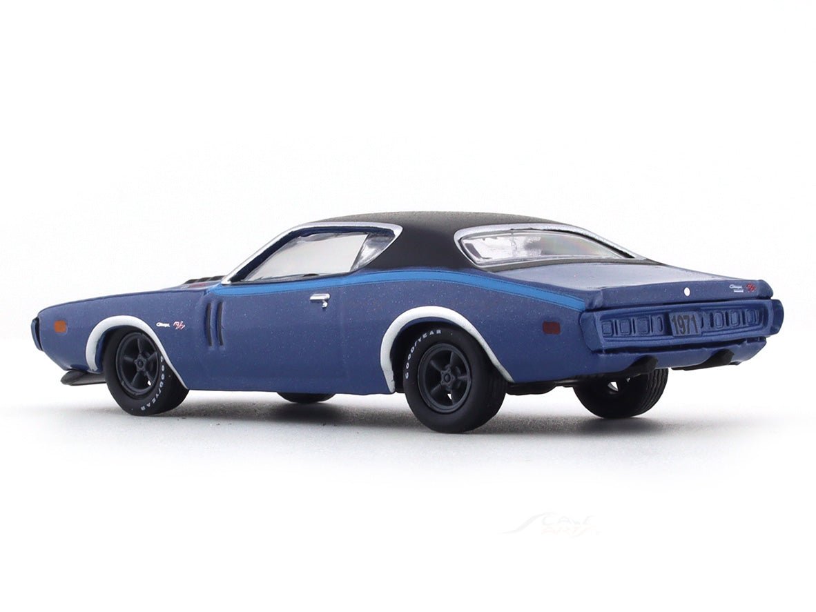 1971 Dodge Charger R/T 440-6-Pack blue 1:64 M2 Machines diecast scale model collectible