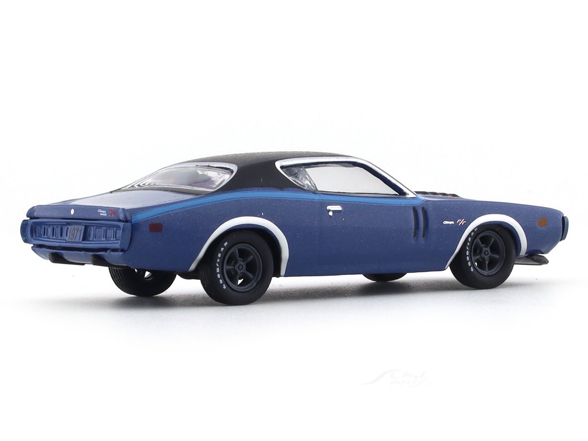 1971 Dodge Charger R/T 440-6-Pack blue 1:64 M2 Machines diecast scale model collectible
