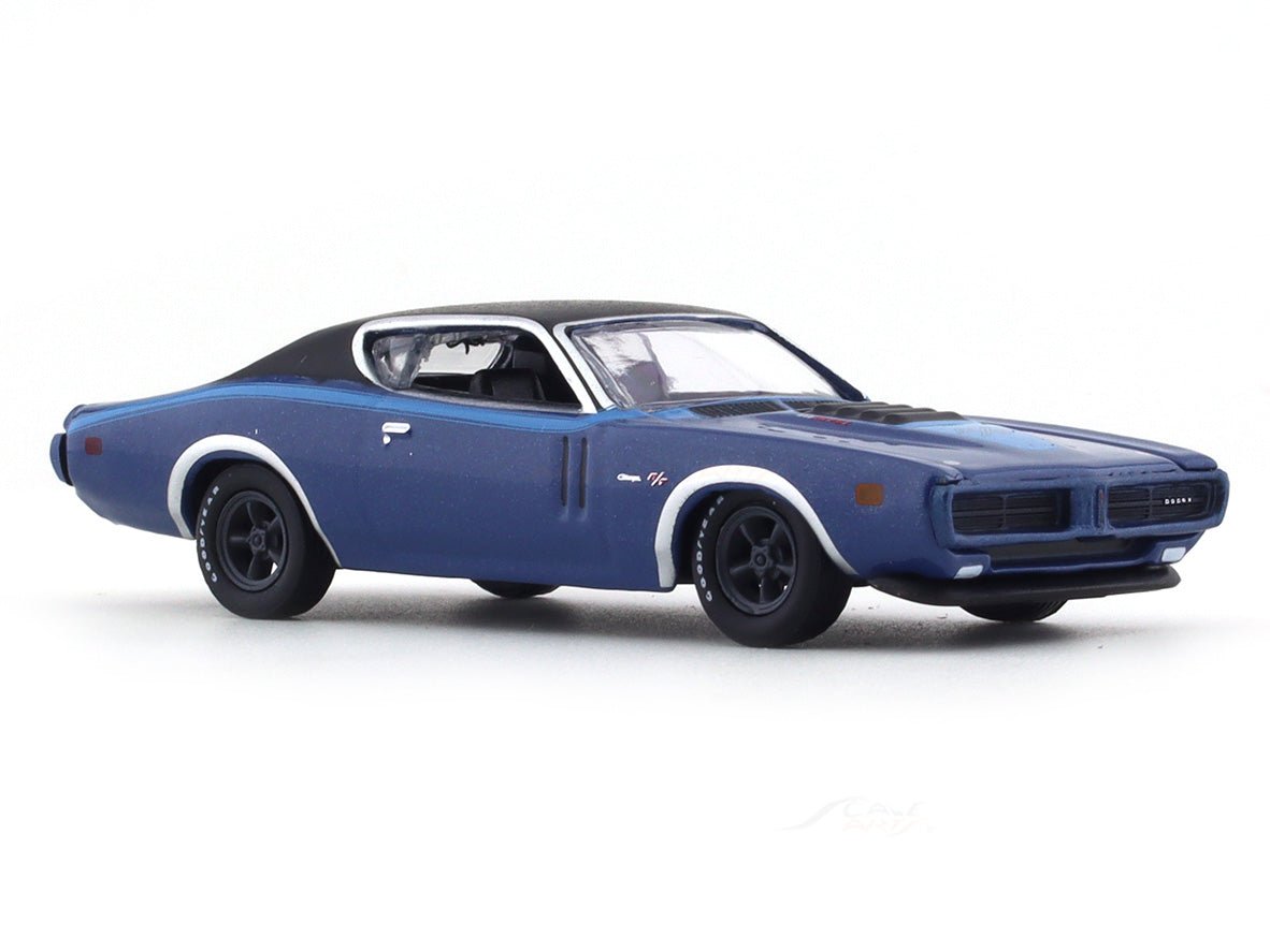 1971 Dodge Charger R/T 440-6-Pack blue 1:64 M2 Machines diecast scale model collectible