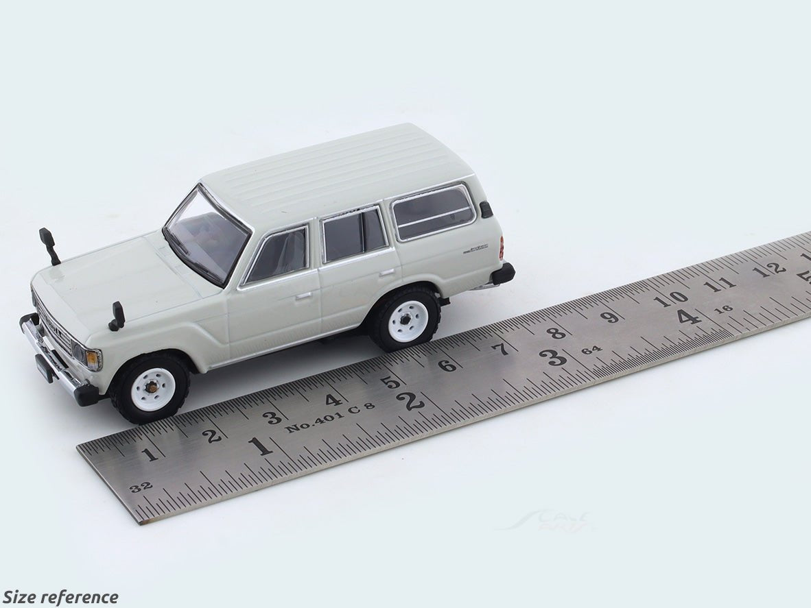 1981 Toyota Land Cruiser LC60 GX white 1:64 Hobby Japan diecast scale model collectible