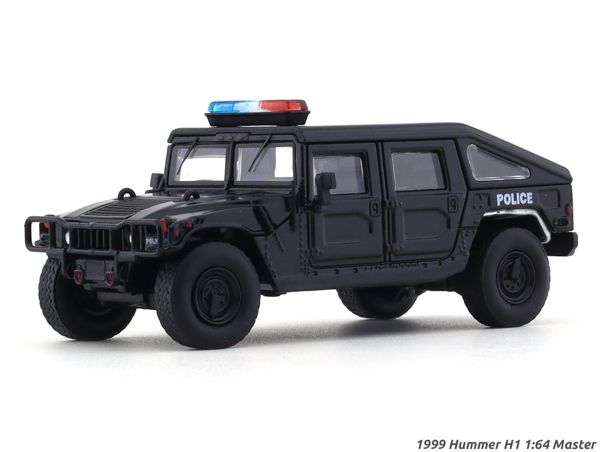 1999 Hummer H1 Police black 1:64 Master diecast scale model collectible