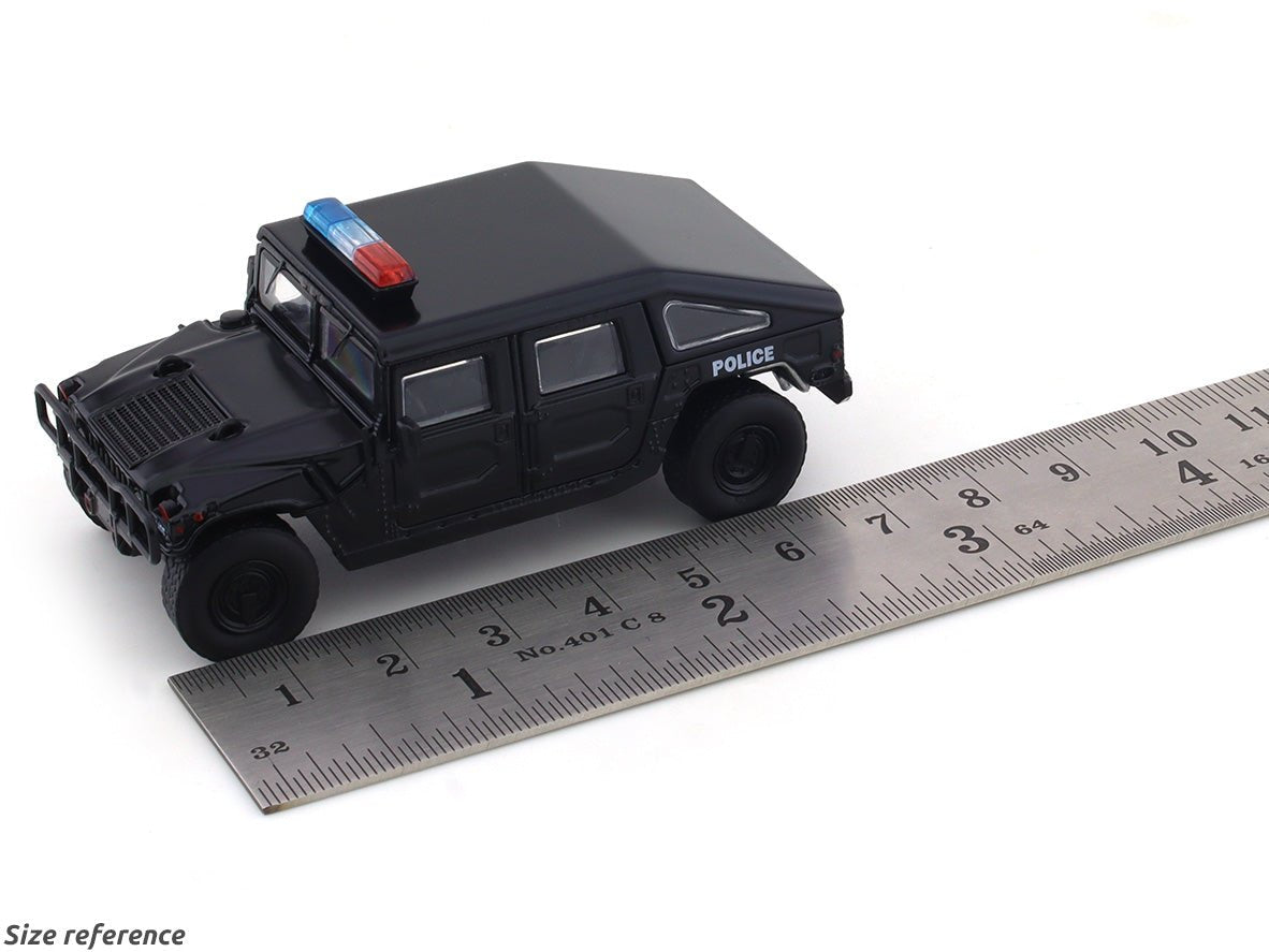 1999 Hummer H1 Police black 1:64 Master diecast scale model collectible