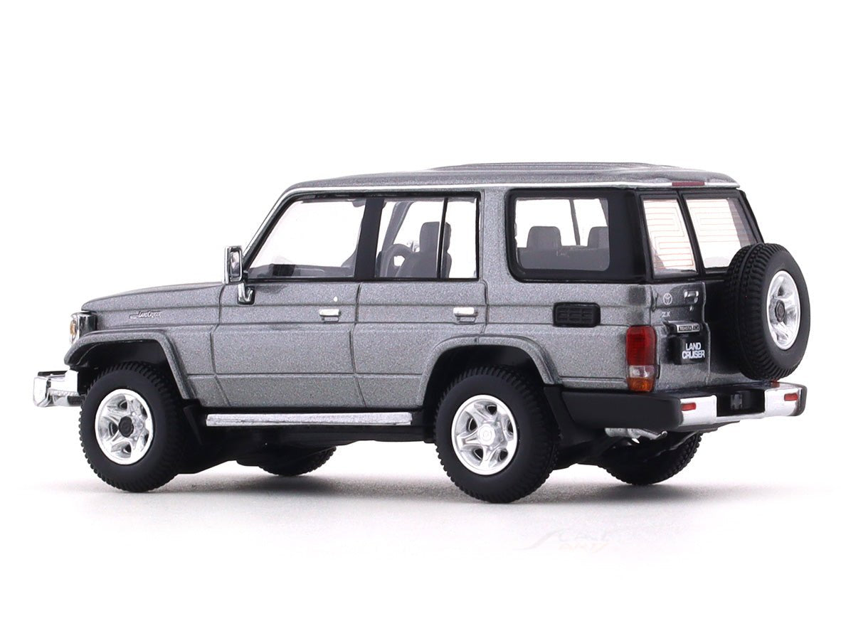 2001 Toyota Land Cruiser 70 ZX grey 1:64 Hobby Japan diecast scale model collectible