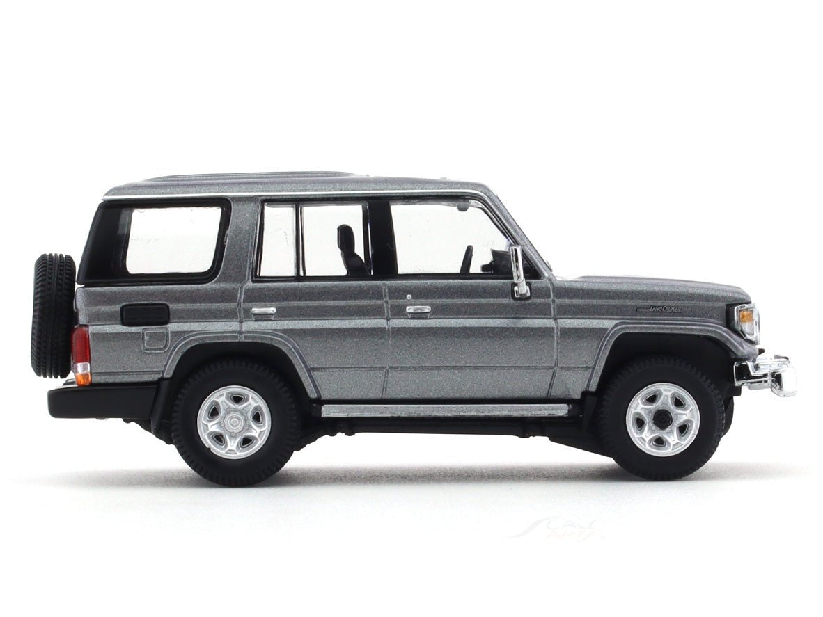 2001 Toyota Land Cruiser 70 ZX grey 1:64 Hobby Japan diecast scale model collectible