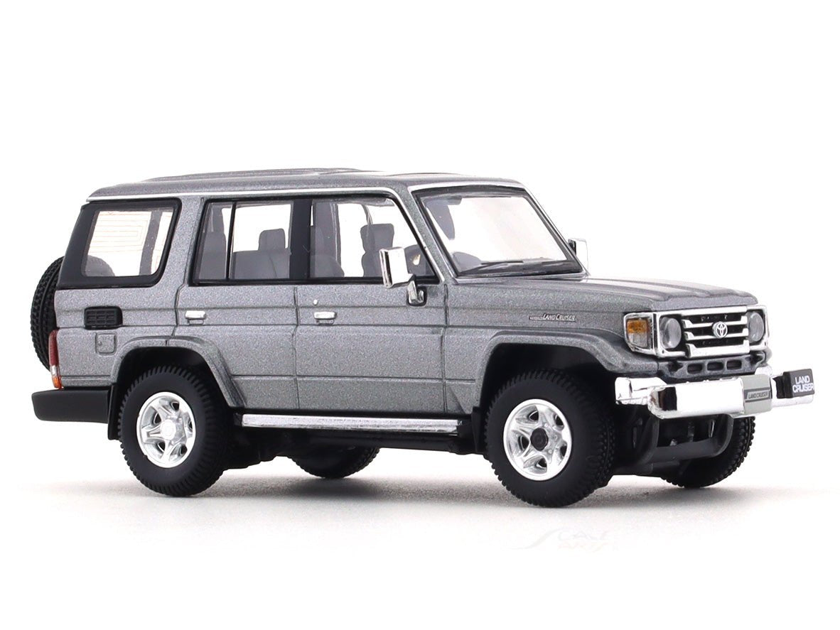 2001 Toyota Land Cruiser 70 ZX grey 1:64 Hobby Japan diecast scale model collectible