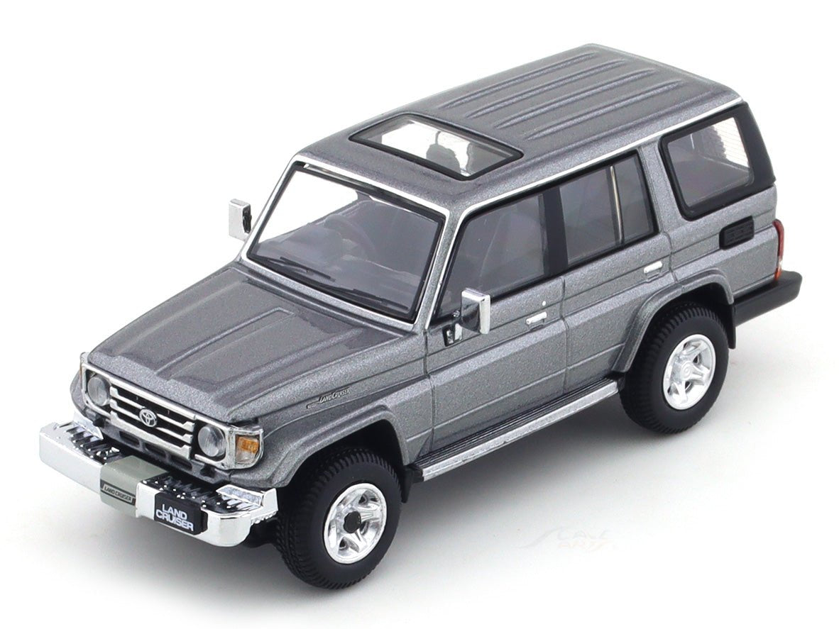 2001 Toyota Land Cruiser 70 ZX grey 1:64 Hobby Japan diecast scale model collectible
