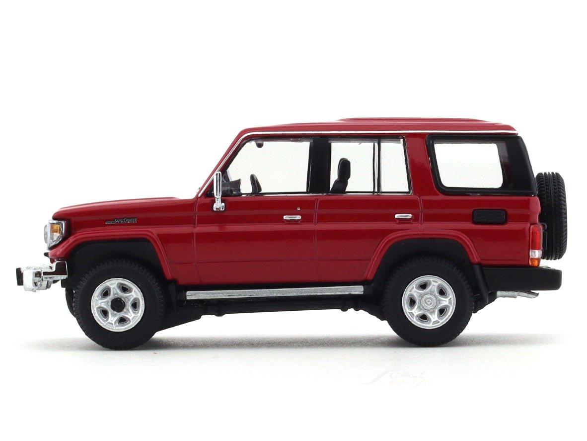 2001 Toyota Land Cruiser 70 ZX red 1:64 Hobby Japan diecast scale model collectible