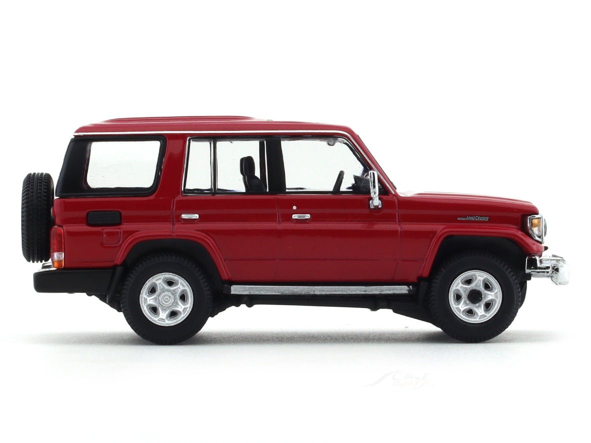 2001 Toyota Land Cruiser 70 ZX red 1:64 Hobby Japan diecast scale model collectible