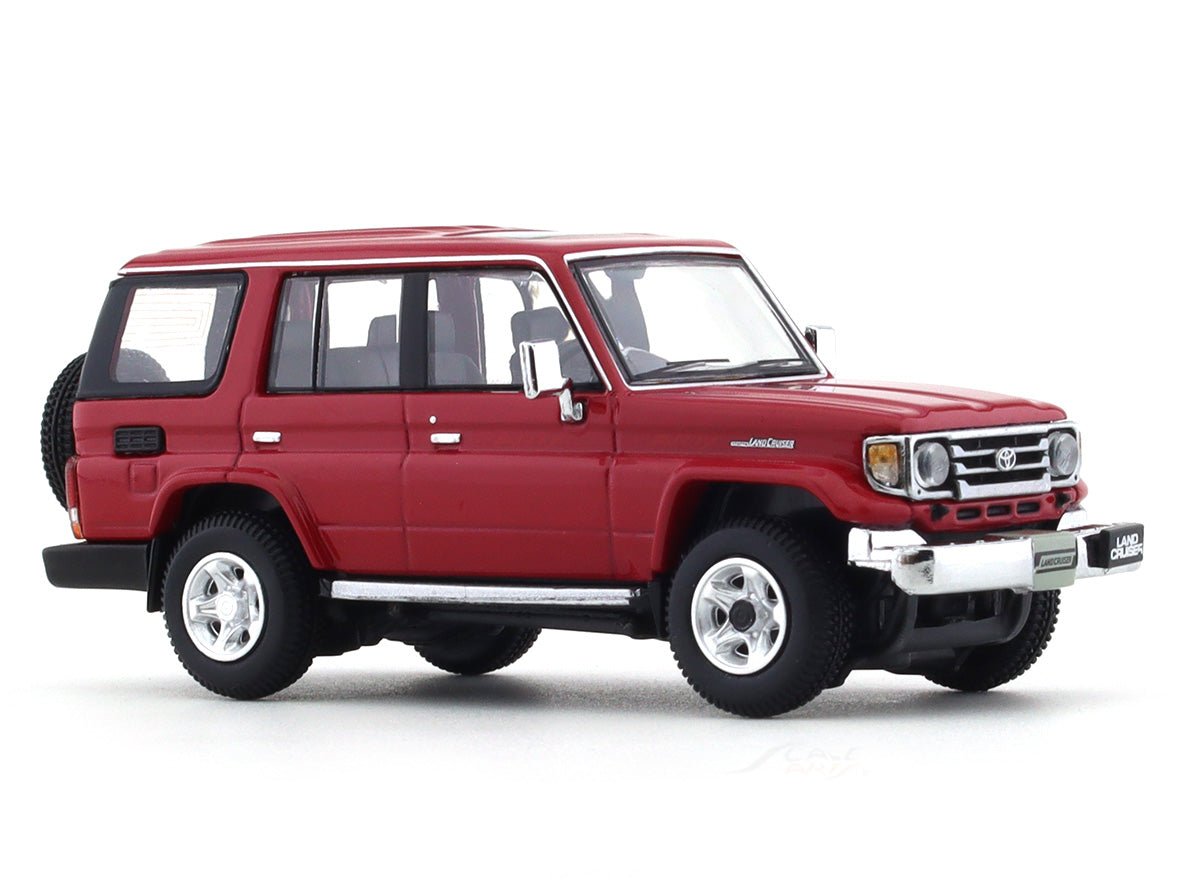 2001 Toyota Land Cruiser 70 ZX red 1:64 Hobby Japan diecast scale model collectible