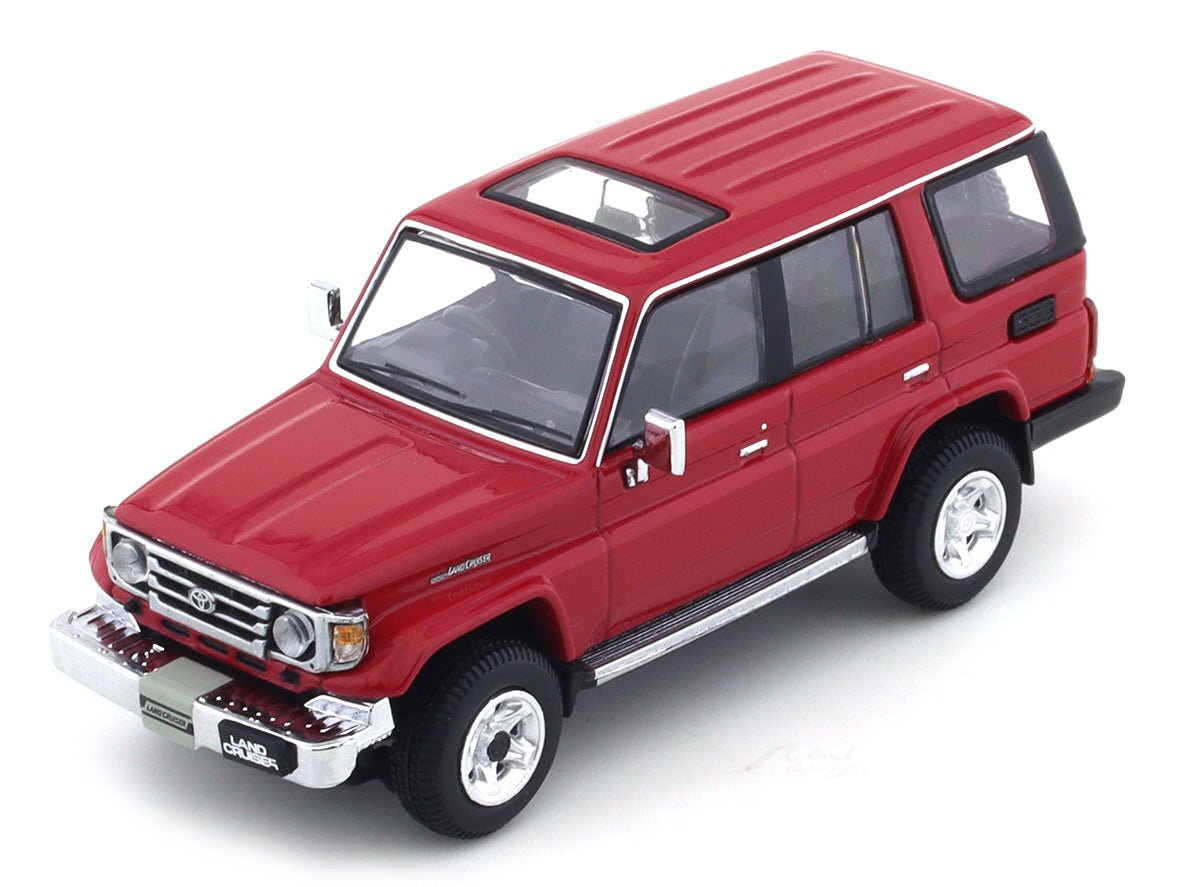 2001 Toyota Land Cruiser 70 ZX red 1:64 Hobby Japan diecast scale model collectible