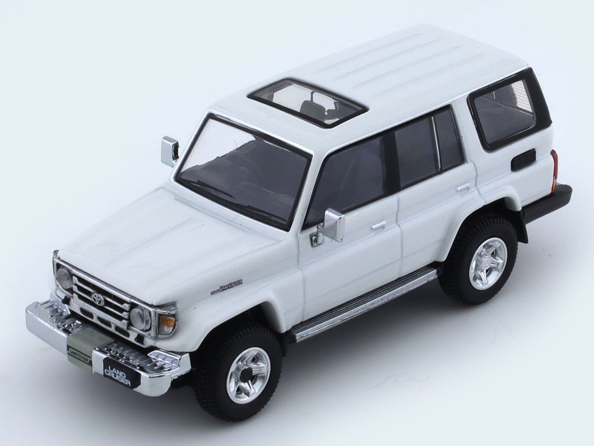 2001 Toyota Land Cruiser 70 ZX white 1:64 Hobby Japan diecast scale model collectible