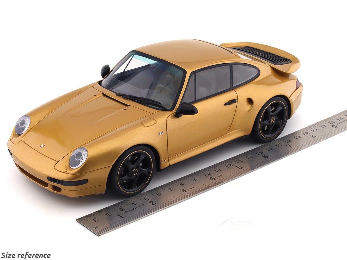 2018 Porsche 911 993 Turbo S gold 1:18 GT Spirit Scale Model collectible