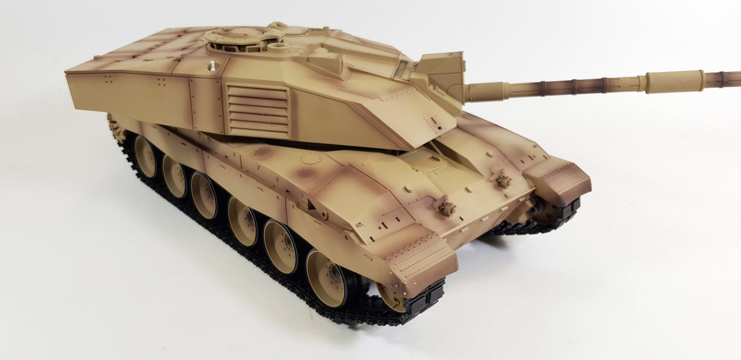 BB Firing Heng Long Challenger 2 Radio Remote Controlled RC Tank Model 1/16 UK 2.4G Smoke Sound Infrared Metal Suspension Arms Version 7