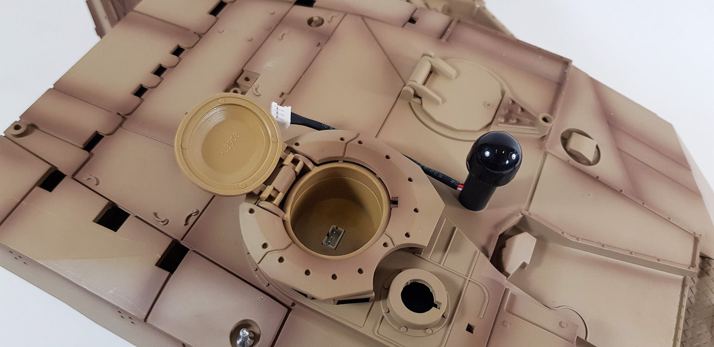 BB Firing Heng Long Challenger 2 Radio Remote Controlled RC Tank Model 1/16 UK 2.4G Smoke Sound Infrared Metal Suspension Arms Version 7