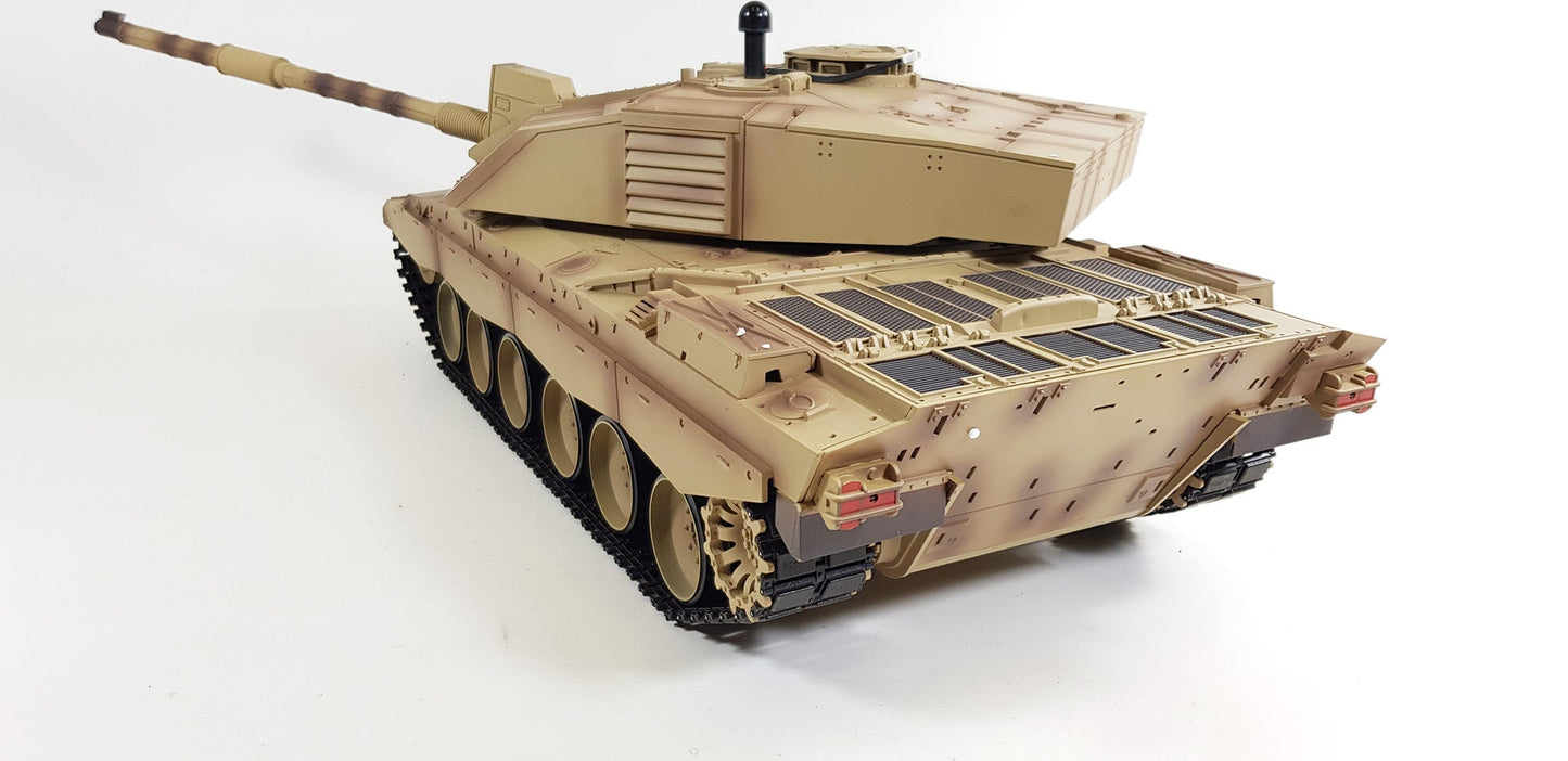 BB Firing Heng Long Challenger 2 Radio Remote Controlled RC Tank Model 1/16 UK 2.4G Smoke Sound Infrared Metal Suspension Arms Version 7