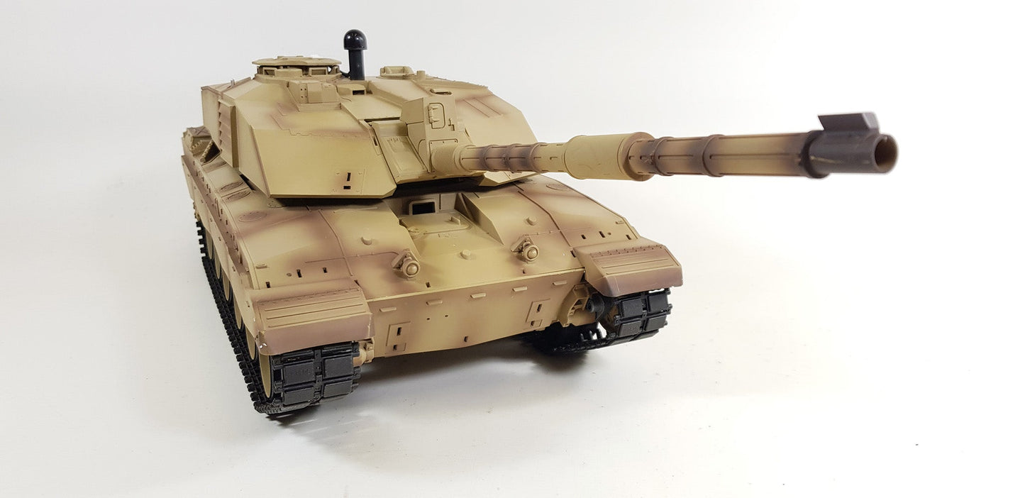 BB Firing Heng Long Challenger 2 Radio Remote Controlled RC Tank Model 1/16 UK 2.4G Smoke Sound Infrared Metal Suspension Arms Version 7