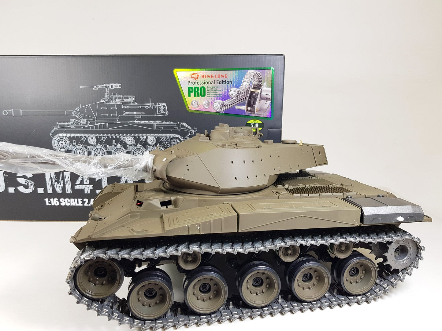 Bulldog 7 Smoke Sound BB Infrared RC Tank