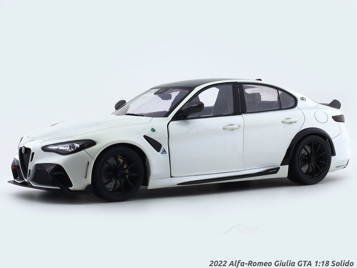 2022 Alfa-Romeo Giulia GTA white 1:18 Solido diecast Scale Model collectible
