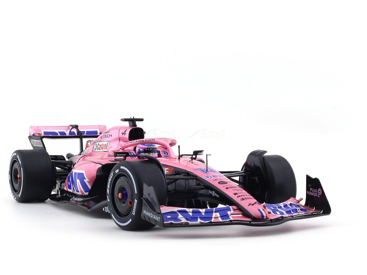 2022 Alpine A522 #14 Fernando Alonso 1:18 Solido diecast Scale Model collectible