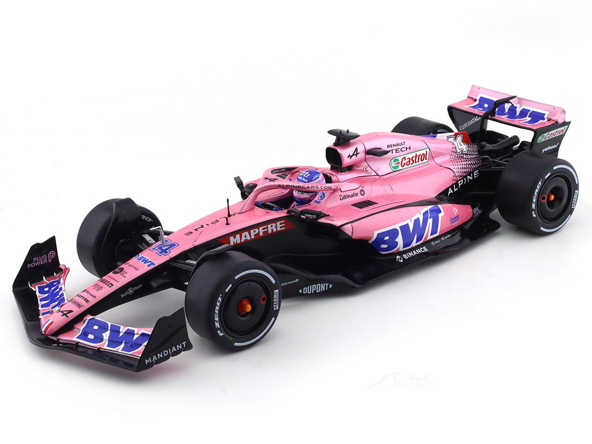 2022 Alpine A522 #14 Fernando Alonso 1:18 Solido diecast Scale Model collectible