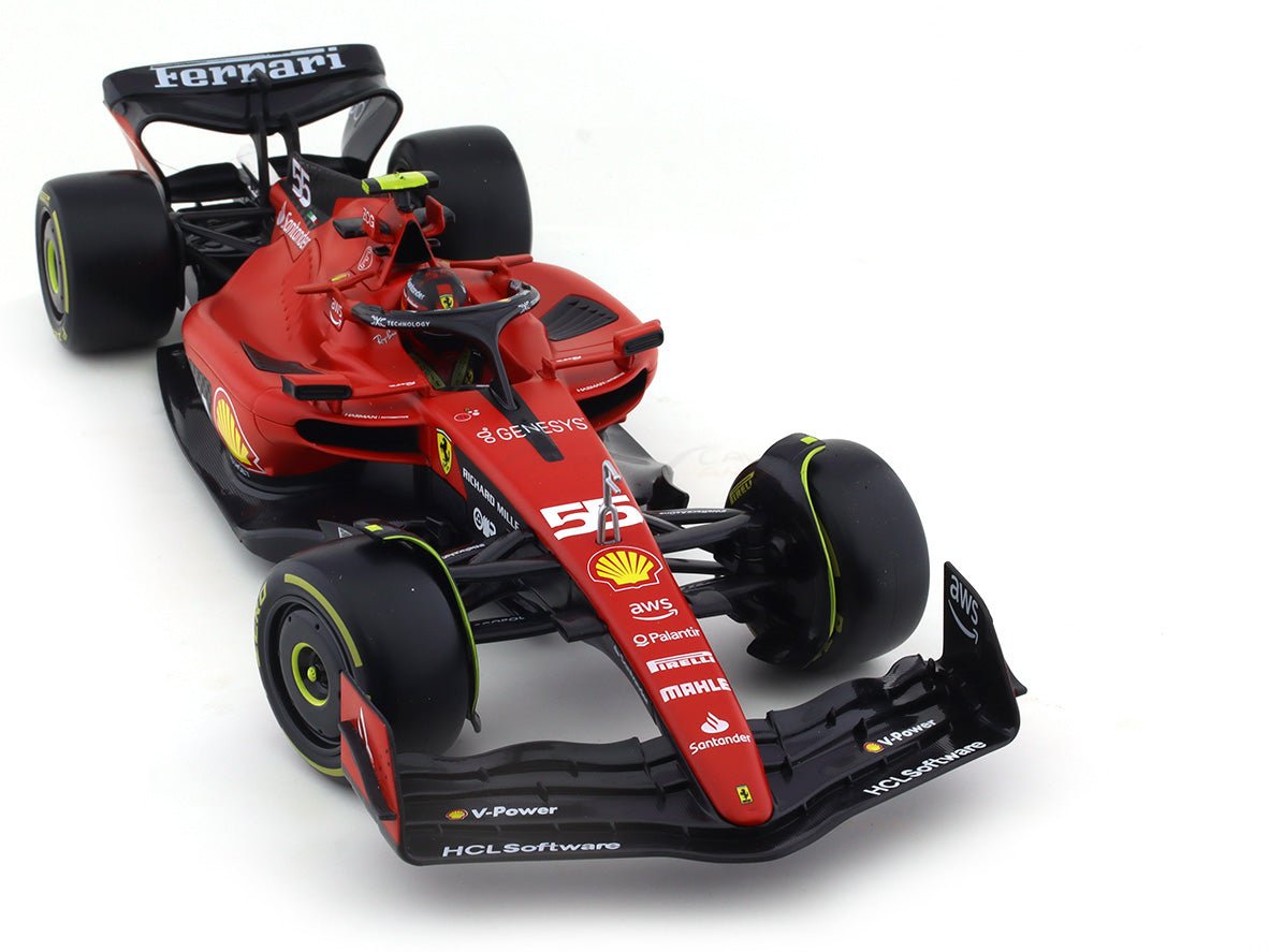 2023 Ferrari SF-23 #55 Carlos Sainz Jr. 1:18 Bburago & Coffee mug Scale Model car collectible