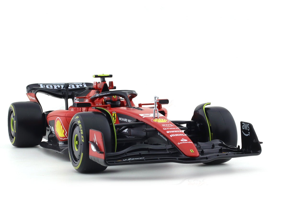 2023 Ferrari SF-23 #55 Carlos Sainz Jr. 1:18 Bburago & Coffee mug Scale Model car collectible