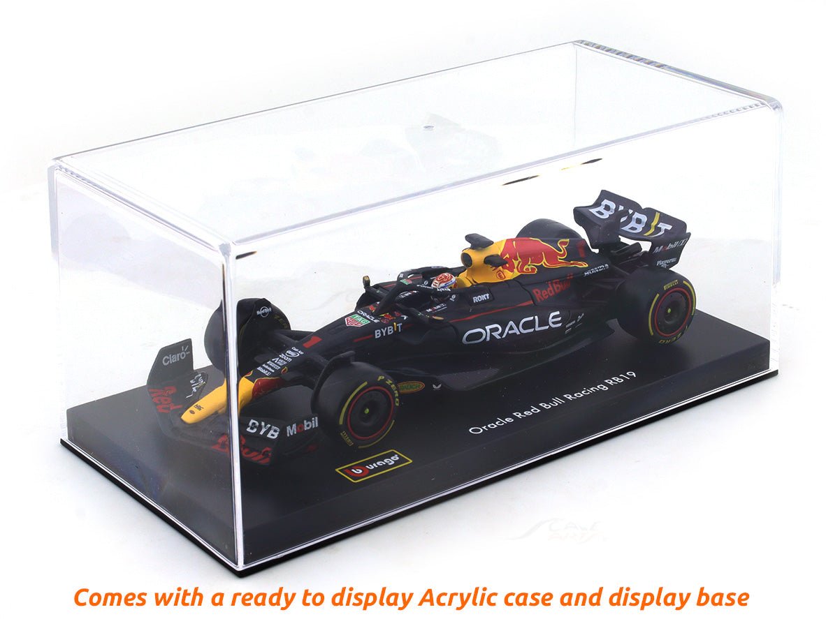 2023 Red Bull Racing RB19 #1 Max Verstappen 1:43 Bburago & coffee mug scale model car collectible