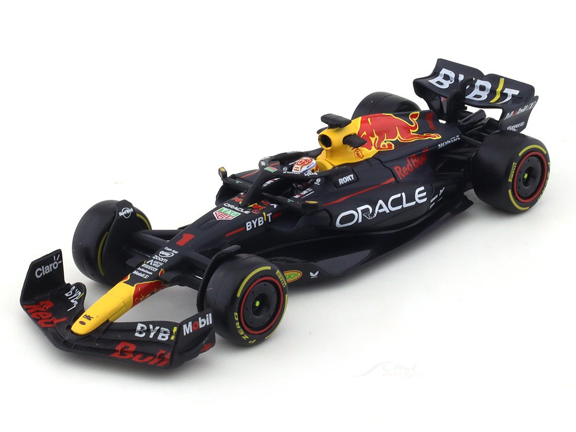 2023 Red Bull Racing RB19 #1 Max Verstappen 1:43 Bburago & coffee mug scale model car collectible