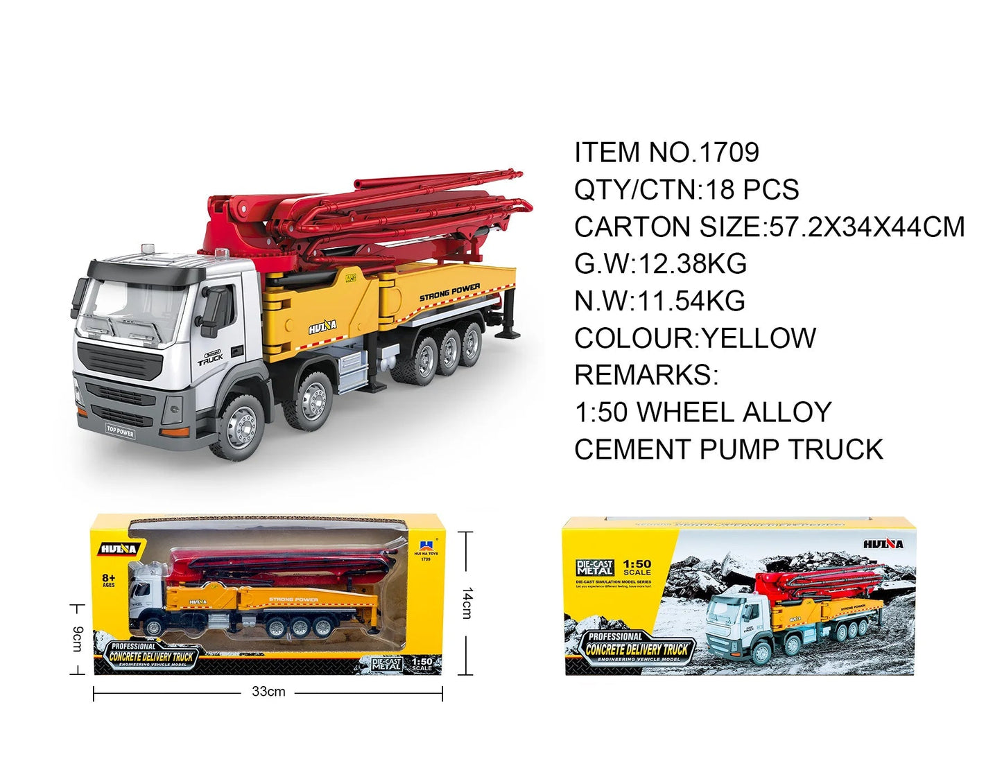 1709 Static Concrete Pump Truck
