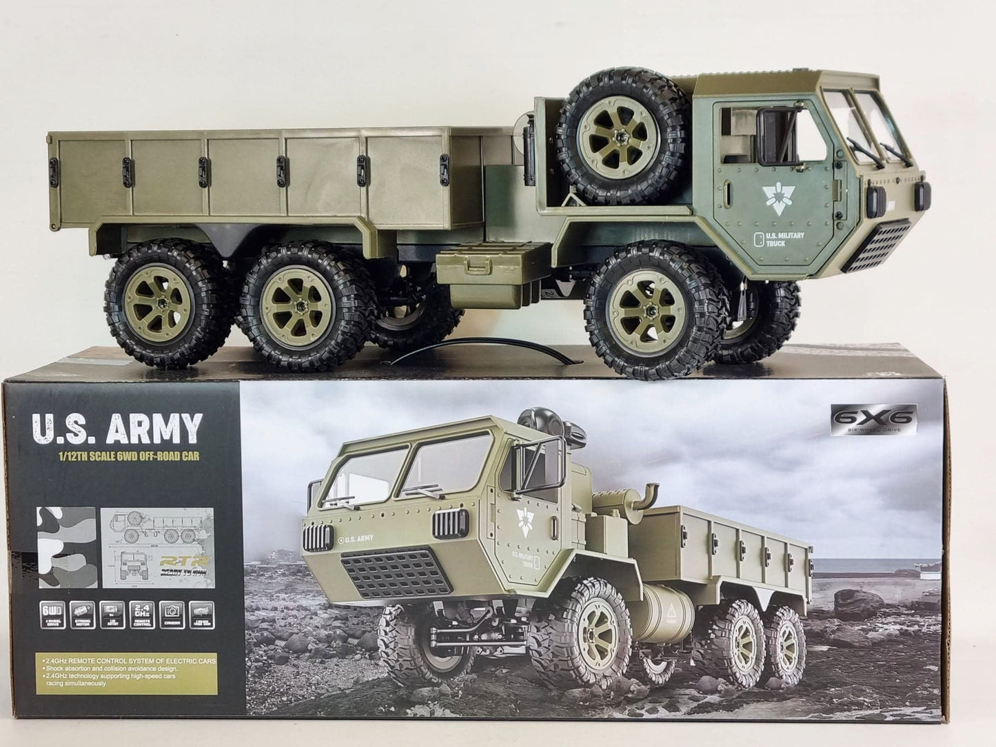 RC Military Truck Willys Jeep 6WD Off Road