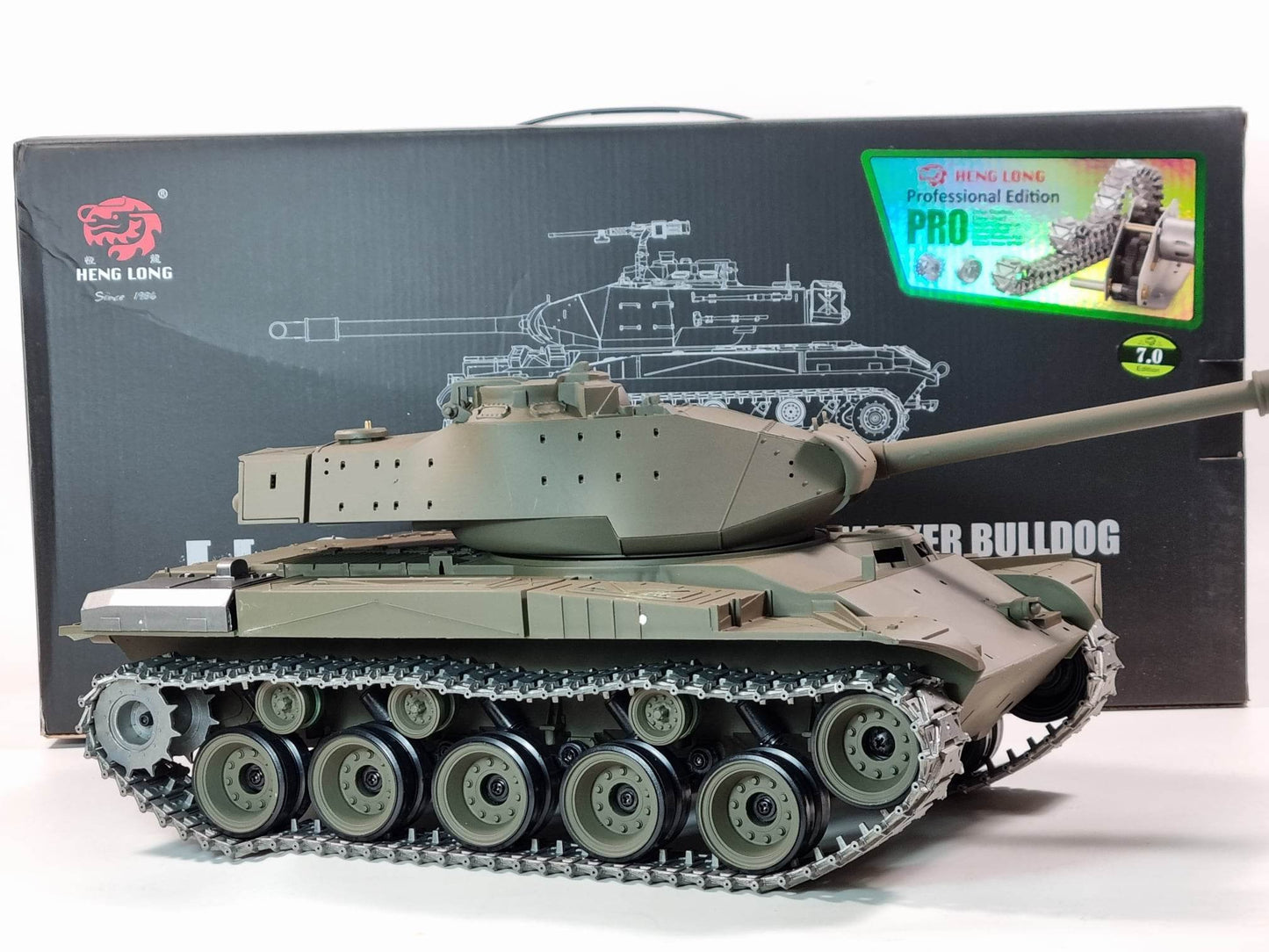 Bulldog 7 Smoke Sound BB Infrared RC Tank