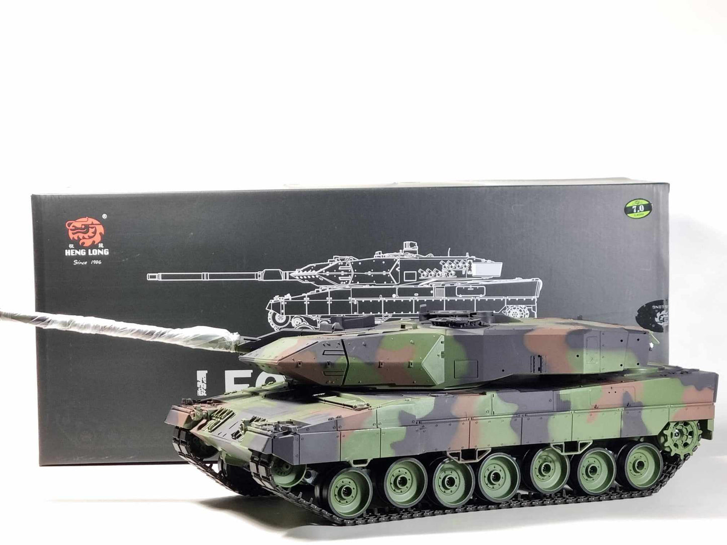Remote Control R/C Model Heng long 3889-1 1/16 2.4G German Leopard A6 RC Tank Version 7 METAL SUSPENSION