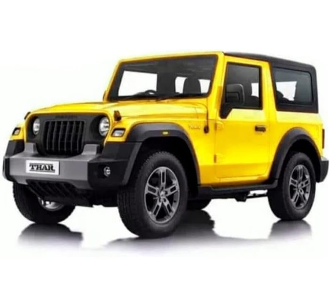 Mahindra Thar Metal Diecast Toy Car, Scale Model, Pull Back Action