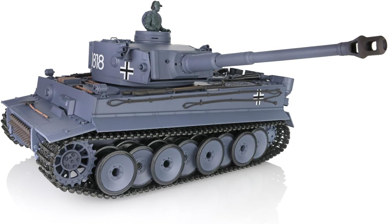 Tank Tiger Long 1:16, Smoke, Sound, BB Shot Function + IR, 2,4 Ghz metal suspension