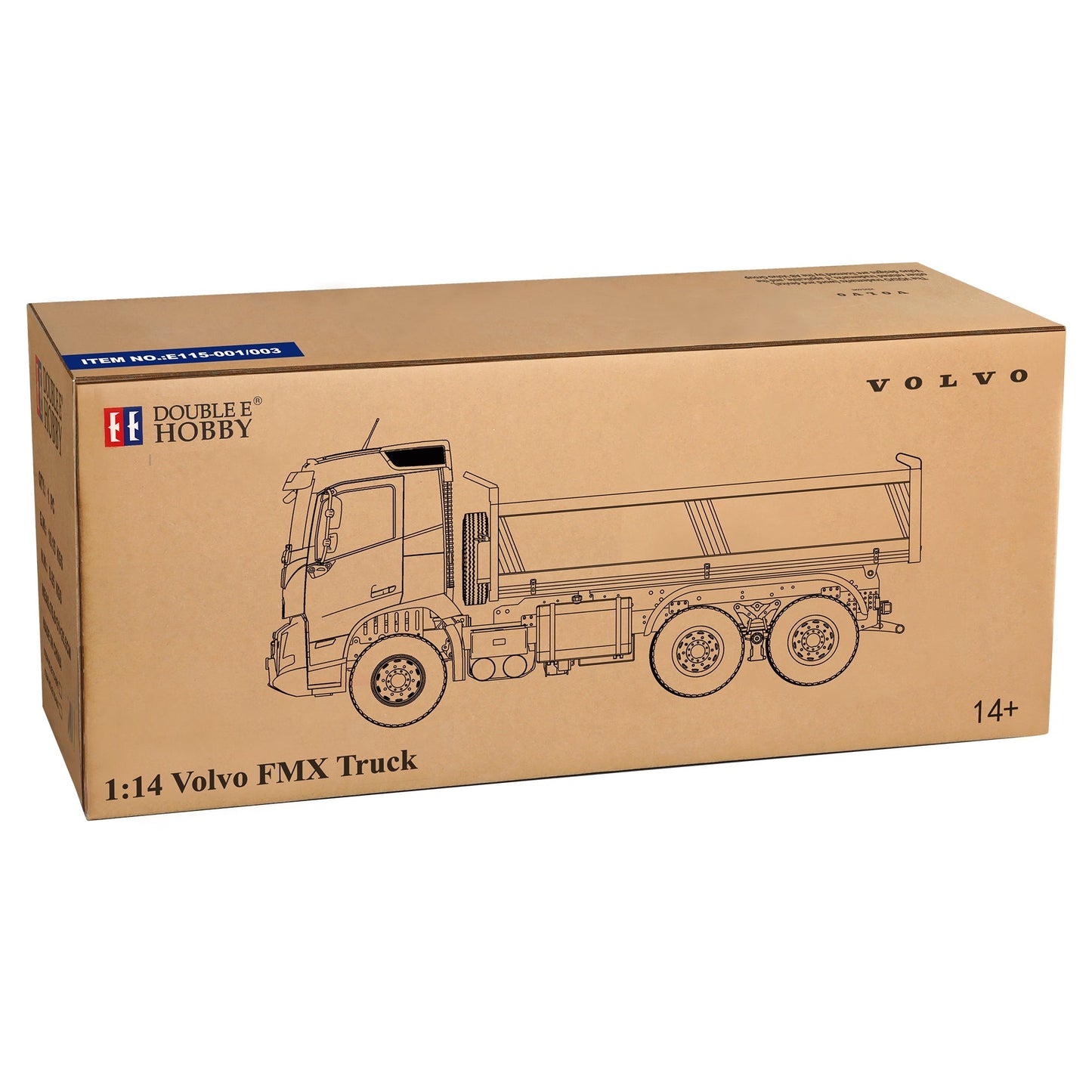 Double E E115-003 VOLVO FMX RC Hydraulic Dump Truck (2025 Model)