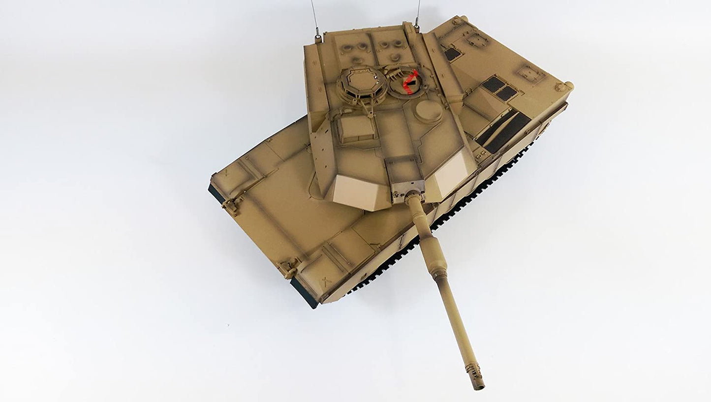 RC Tank 1:16 Scale Model Heng Long Abrams BB Firing Airsoft Smoke Sound Version 6.0s Infrared M1A2
