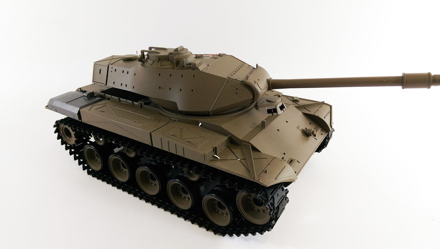 RC 1:16 Heng Long BB Firing Walker Bulldog Tank Remote Control LATEST Version 7 Twin Sound 2.4G RC USA M41A3 Smoking Army Battle Tank INFRARED