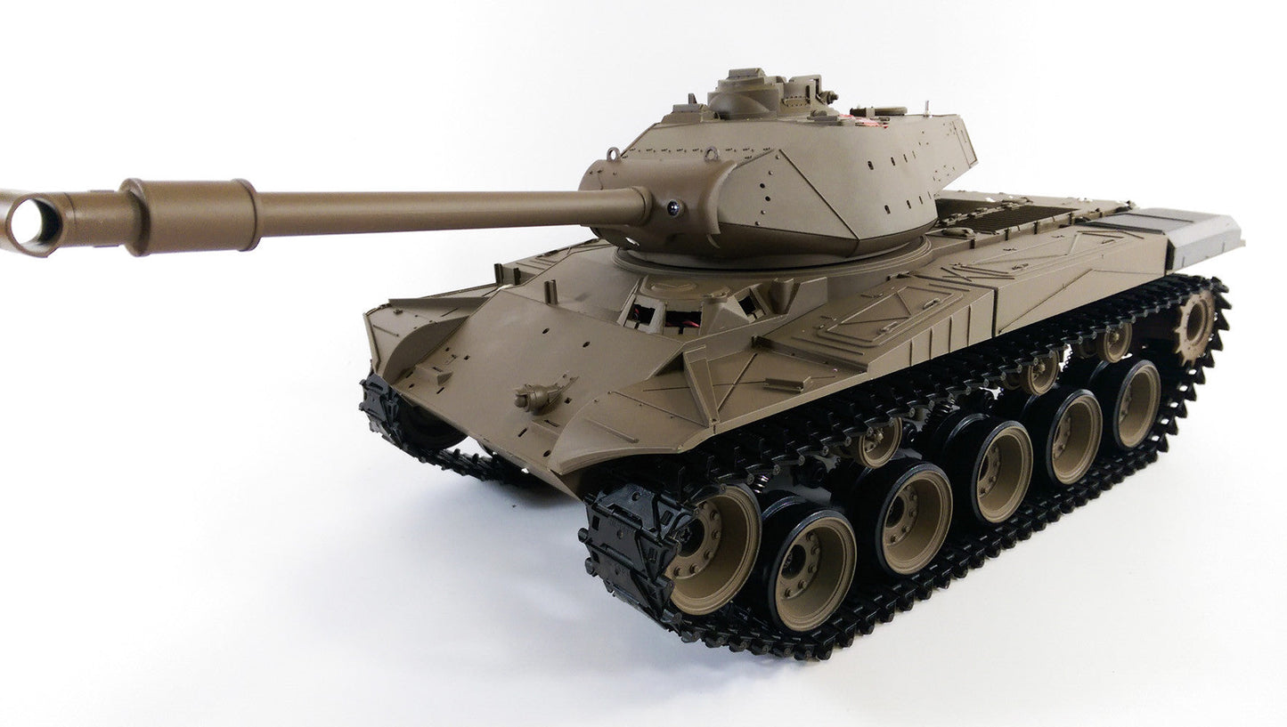 RC 1:16 Heng Long BB Firing Walker Bulldog Tank Remote Control LATEST Version 7 Twin Sound 2.4G RC USA M41A3 Smoking Army Battle Tank INFRARED