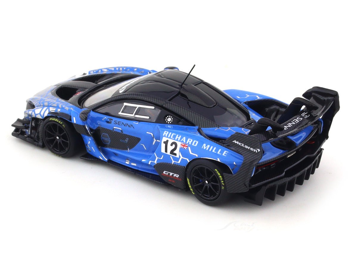 McLaren Senna GTR blue 1:64 LCD diecast scale model collectible