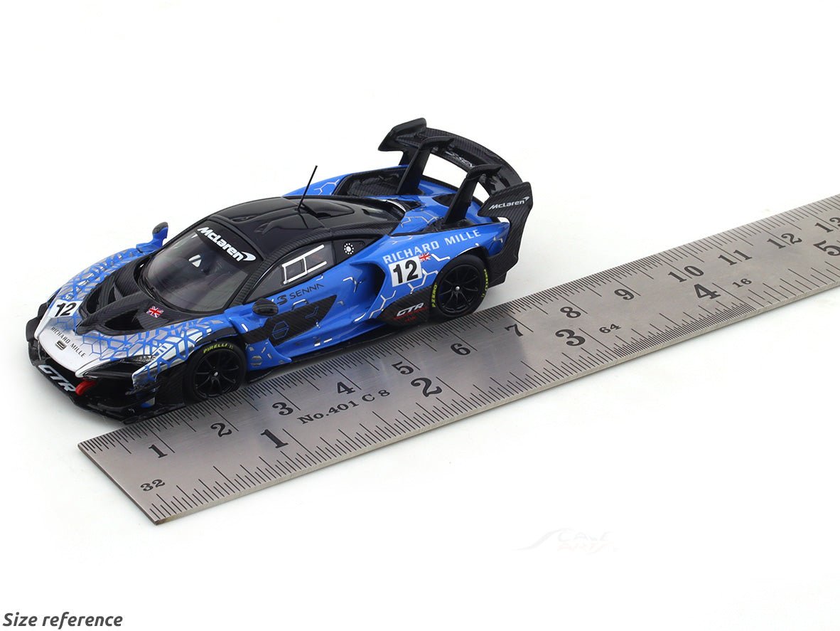 McLaren Senna GTR blue 1:64 LCD diecast scale model collectible