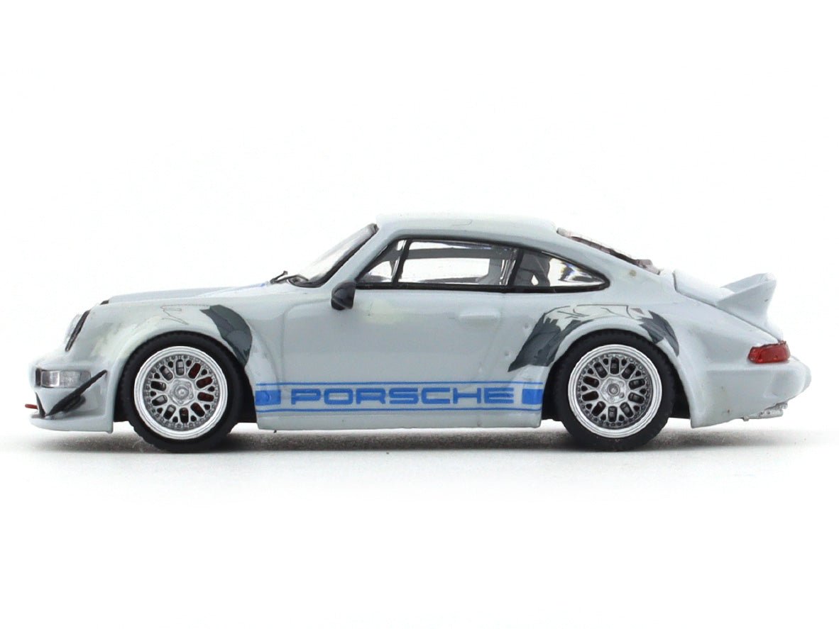 Porsche 964 RWB grey 1:64 Time Micro diecast scale model collectible