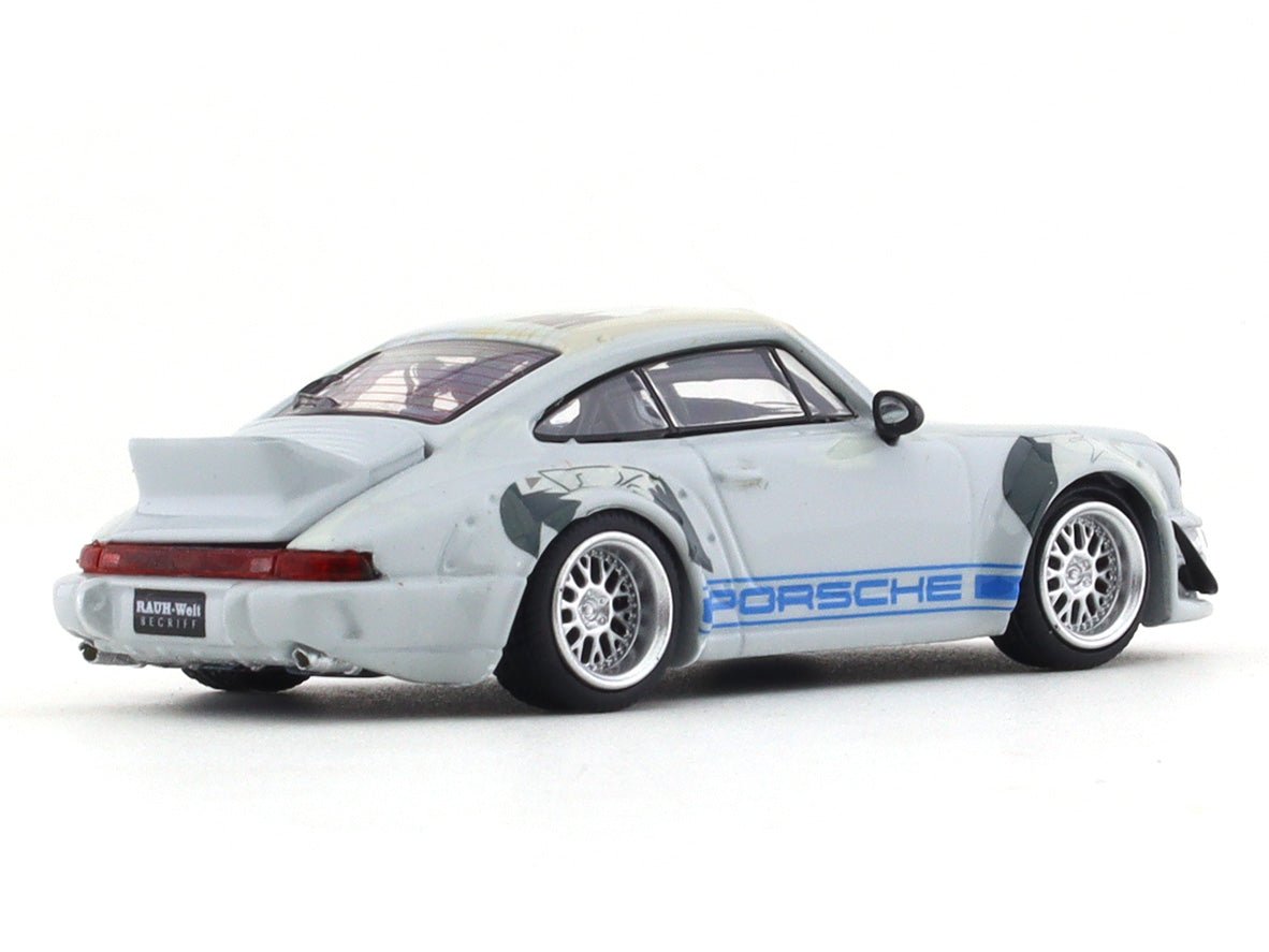 Porsche 964 RWB grey 1:64 Time Micro diecast scale model collectible