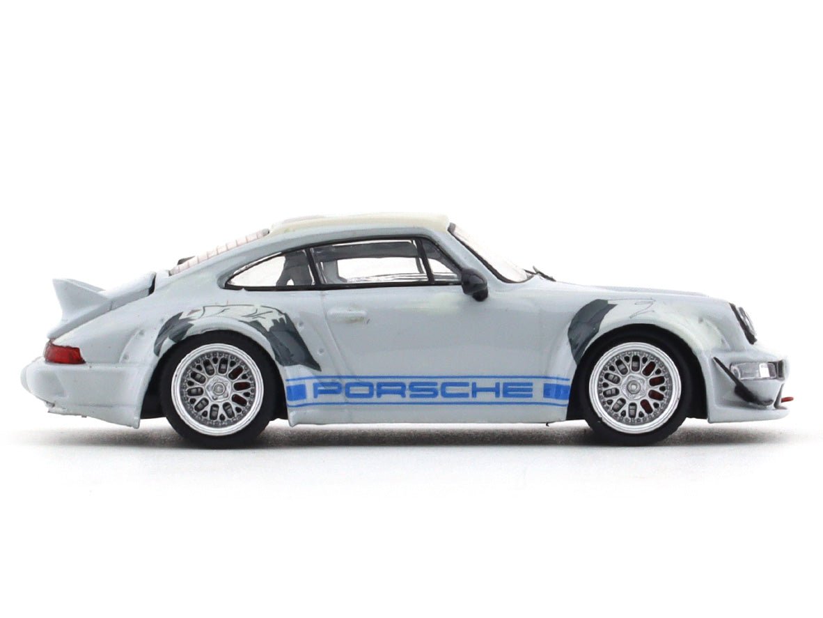 Porsche 964 RWB grey 1:64 Time Micro diecast scale model collectible