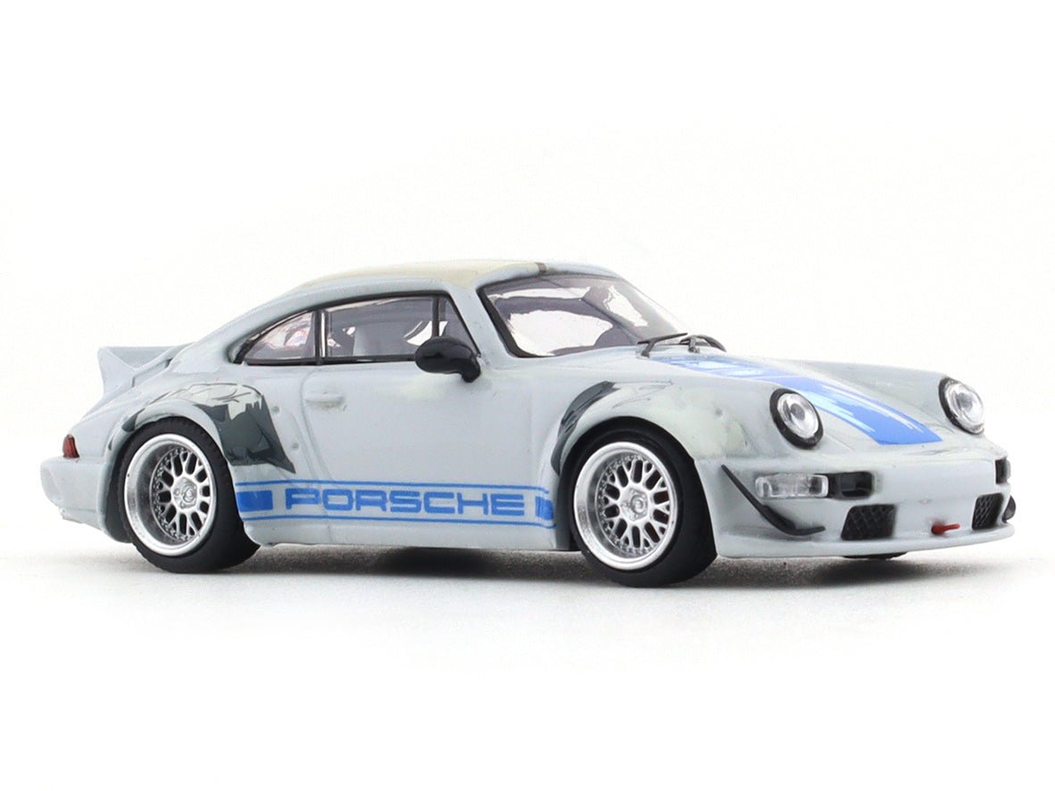 Porsche 964 RWB grey 1:64 Time Micro diecast scale model collectible