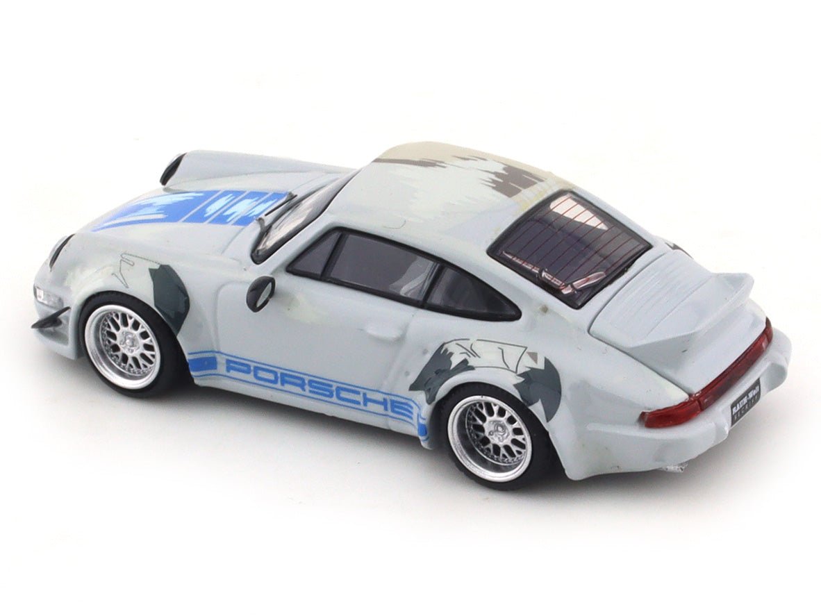 Porsche 964 RWB grey 1:64 Time Micro diecast scale model collectible
