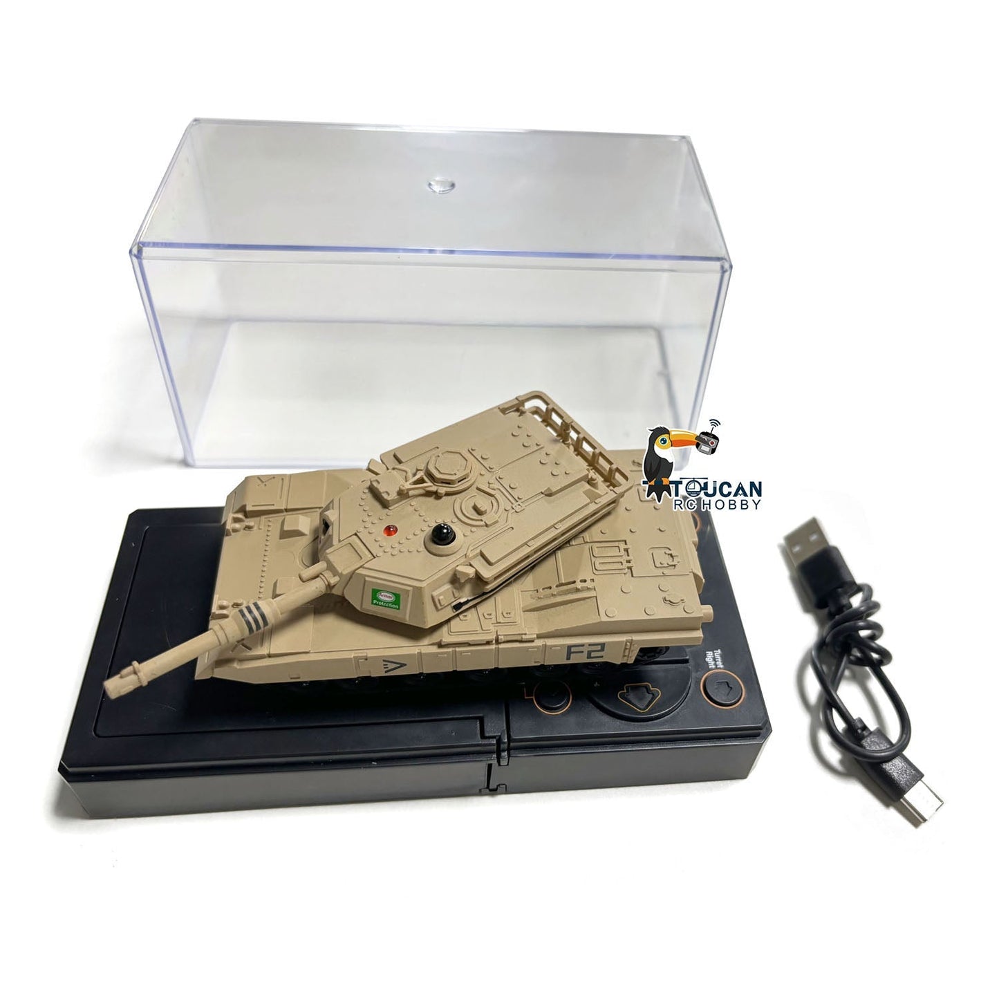RC RTR Mini Tank Remote Control Battle Tank Toy Rotate Turret Infrared system with Infrared System Support Multi-Player Games
