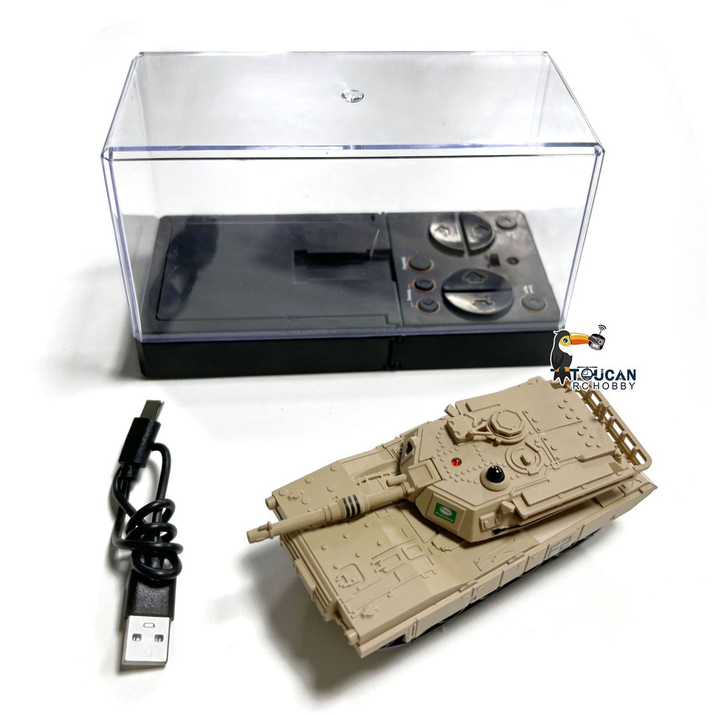 RC RTR Mini Tank Remote Control Battle Tank Toy Rotate Turret Infrared system with Infrared System Support Multi-Player Games