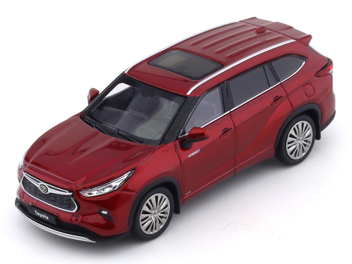Toyota Highlander Hybrid red 1:64 LCD diecast scale model collectible