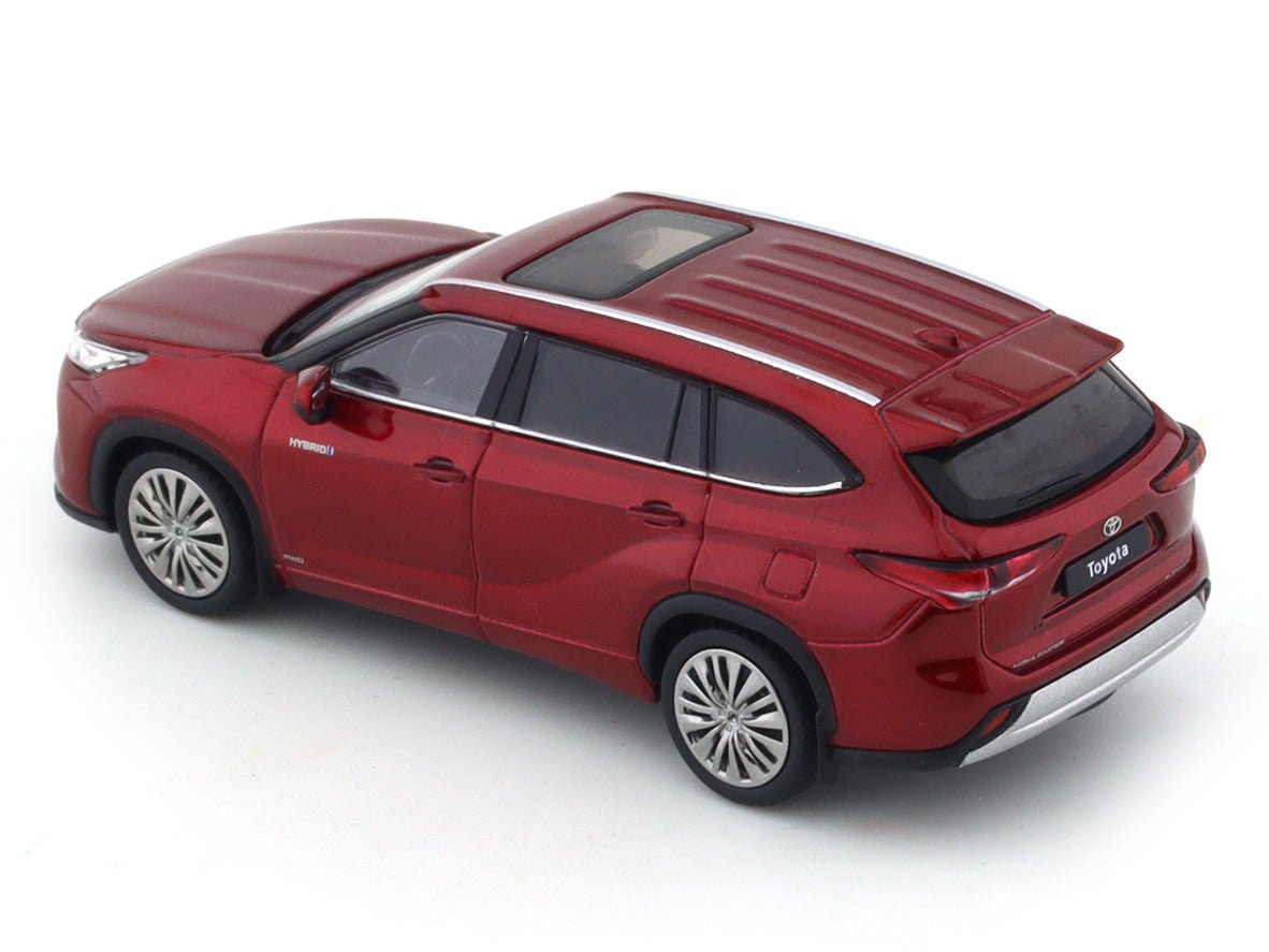 Toyota Highlander Hybrid red 1:64 LCD diecast scale model collectible